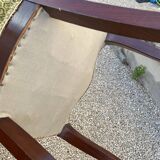 Louis XV style chair in solid mahogany from the 19th century