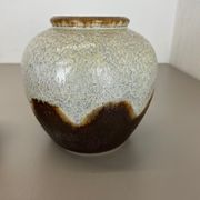 Set of 2 ceramic oottery "Lava" Vases by Dümler and Breiden, Germany, 1960s