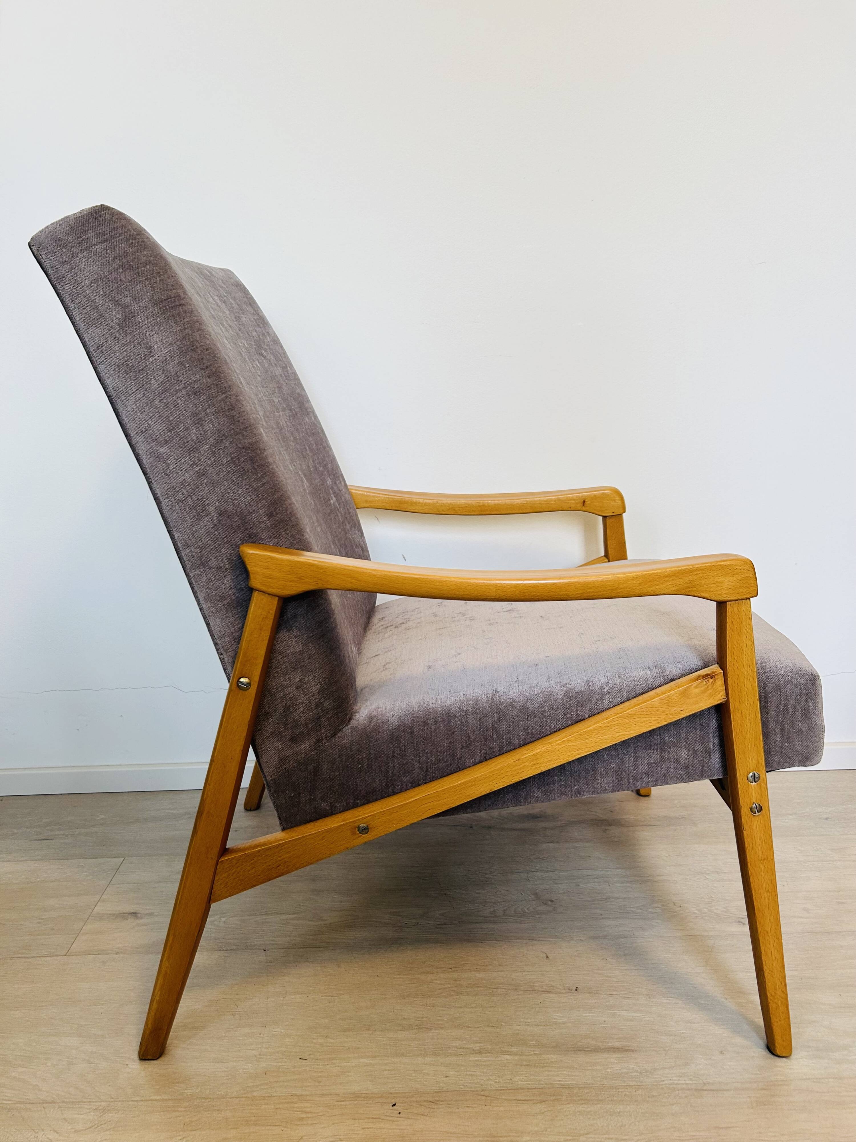 Fauteuil lounge de style Mid-Century par Jiri Jiroutek, Tchécoslovaquie, années 1970