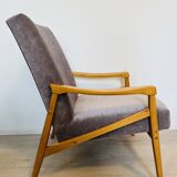 Fauteuil lounge de style Mid-Century par Jiri Jiroutek, Tchécoslovaquie, années 1970