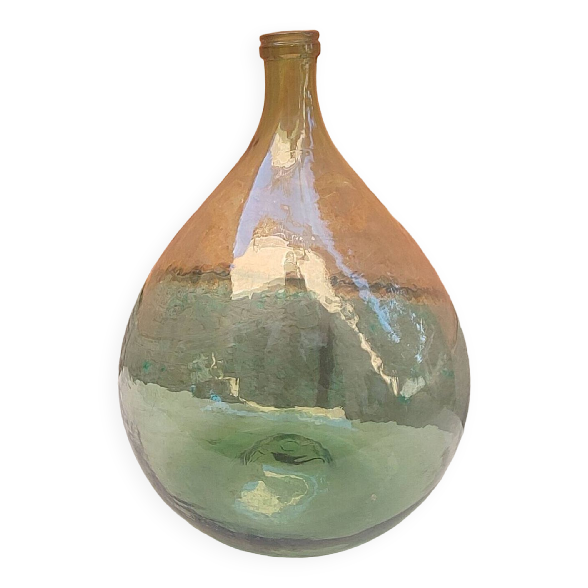 Lady Jeanne old bubbled glass - 15 liters - height 41cm (b)