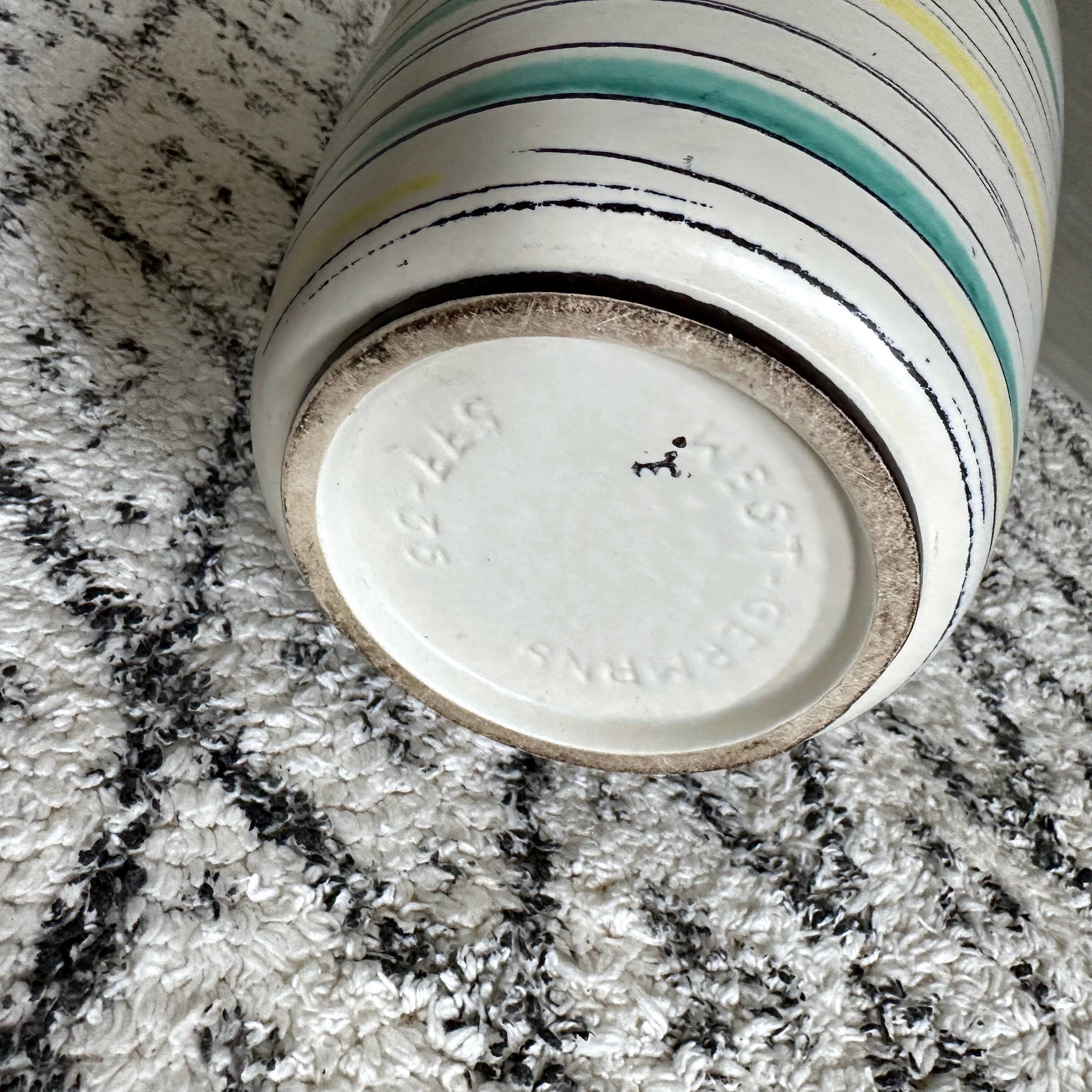 Vintage floor vase by Bay Keramik, Bay Vase 577-35, West German Pottery