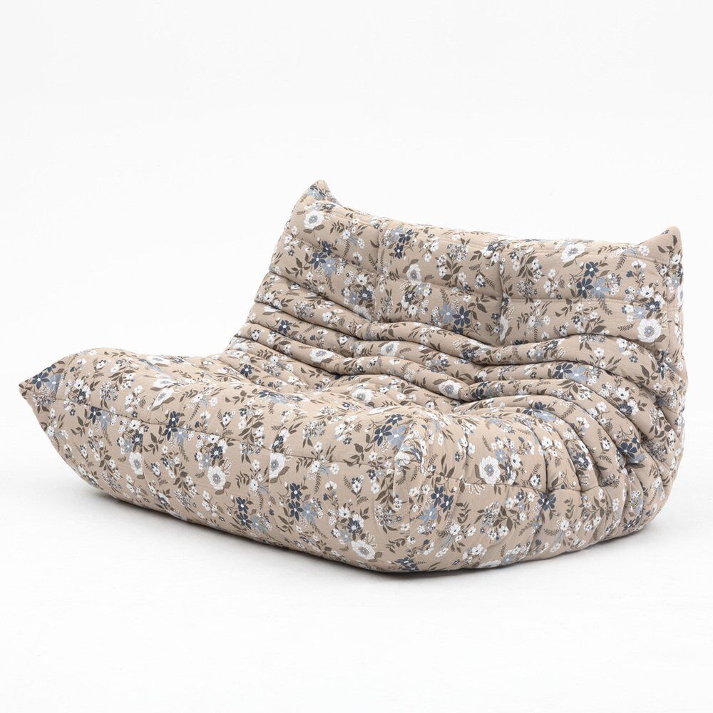 Togo three-seater sofa in patterned fabric by Michel Ducaroy for Ligne Roset