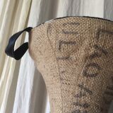 Tam-tam tab dressed in burlap and canvas
