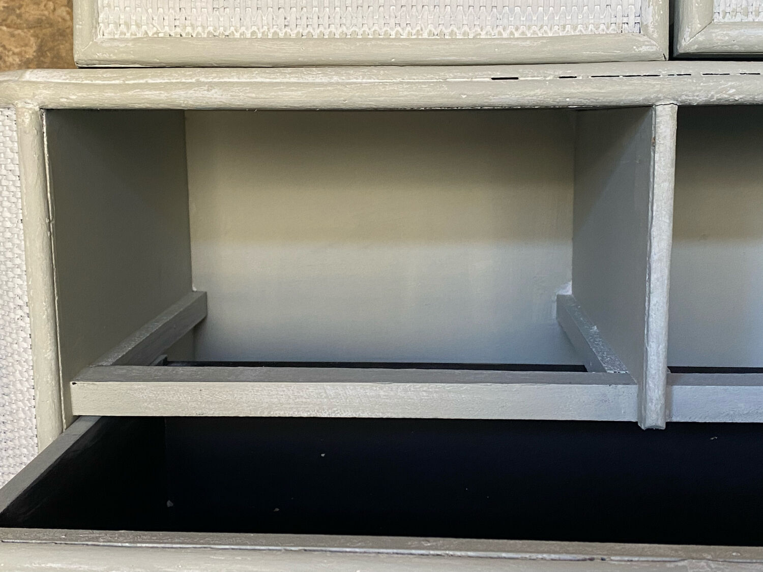 Rattan chest of drawers