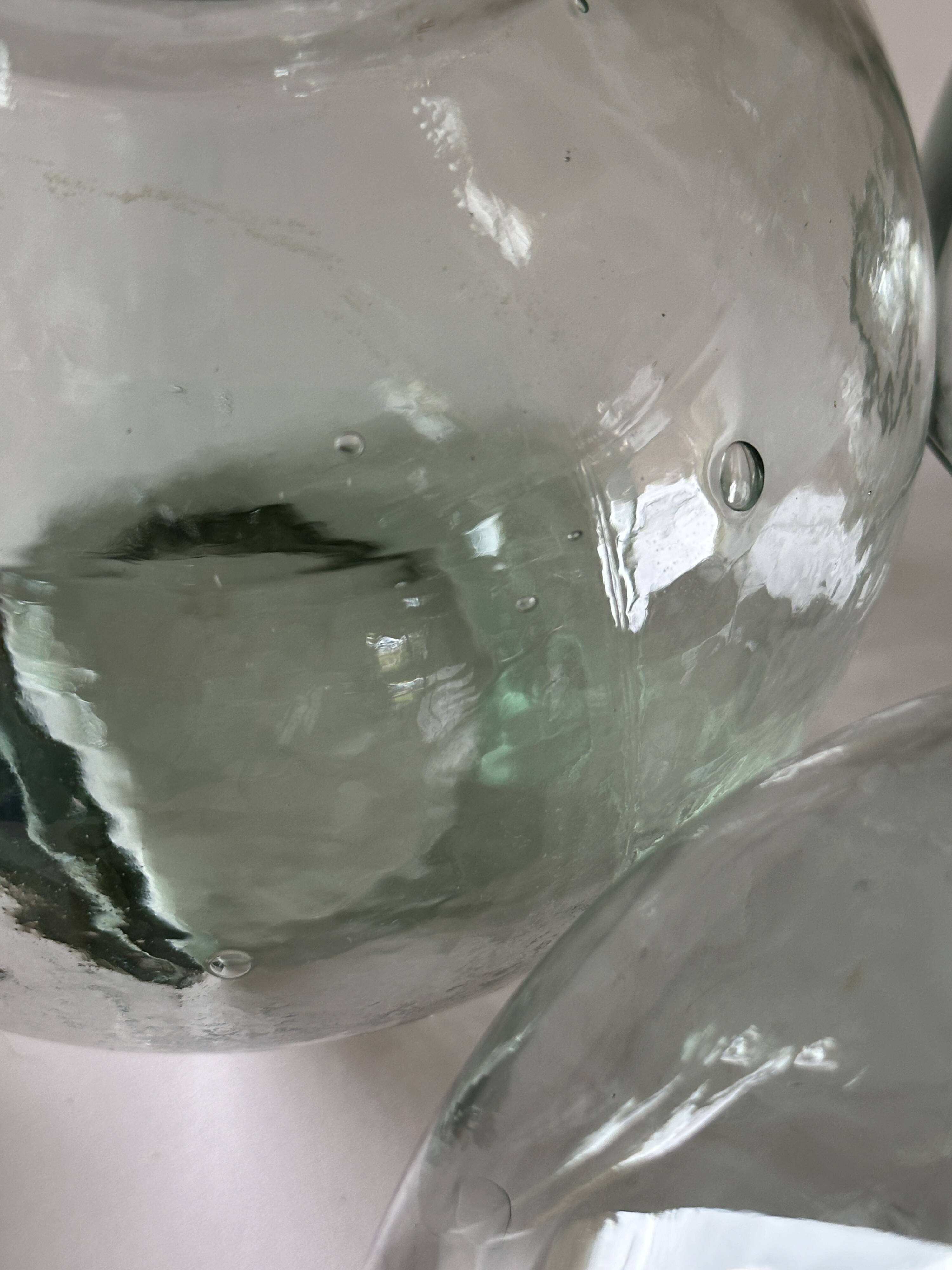 Set of 3 vintage glass candy jars from the 60s and 70s