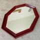 Miroir octogonale art déco en bois massif