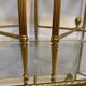 Vintage brass and glass nesting table