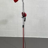 Chromed metal floor lamp from the 80s