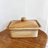 Vintage stoneware terrine butter dish