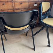 Black back chairs by G. Piretti & E. Ambas, Italy, 1980s