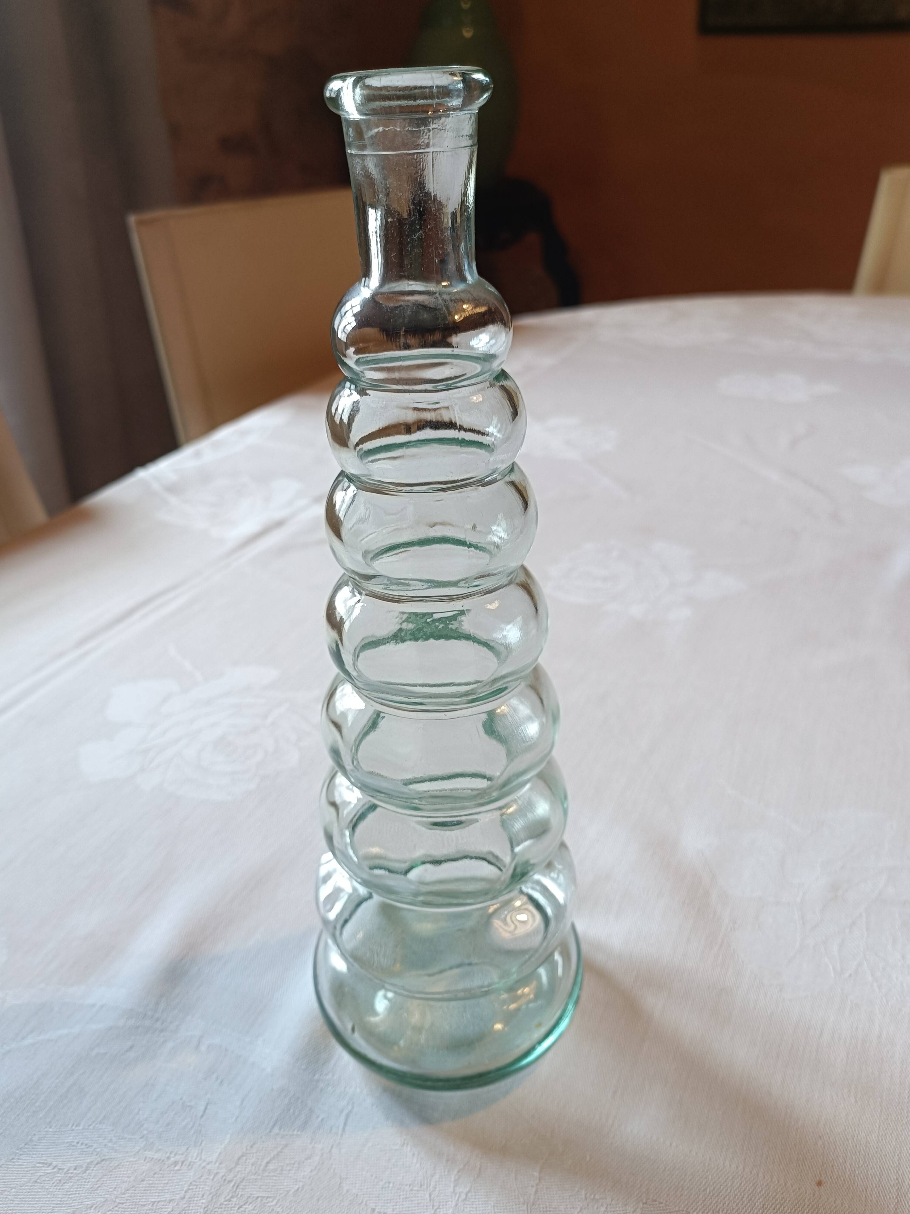 Glass bottle vase