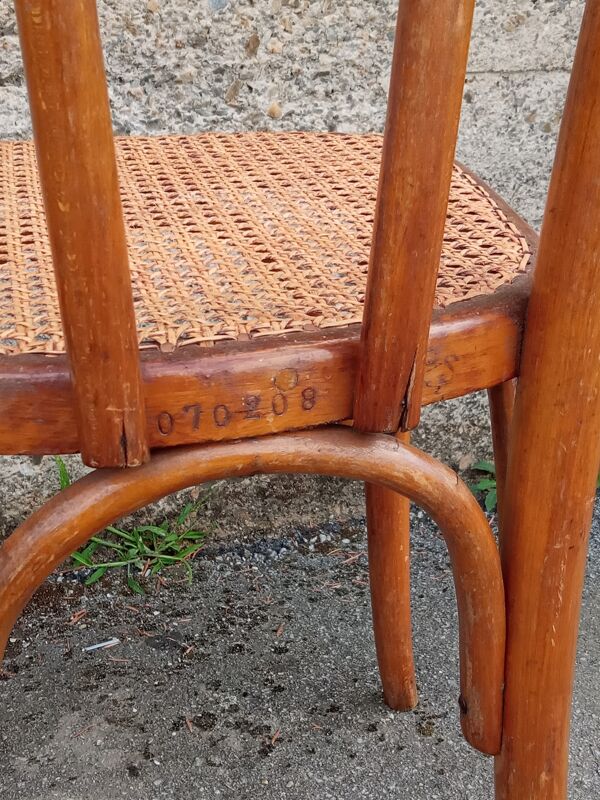 Paire de chaises Fischel cannées, circa 1900
