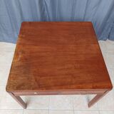 Vintage walnut table with 2 drawers