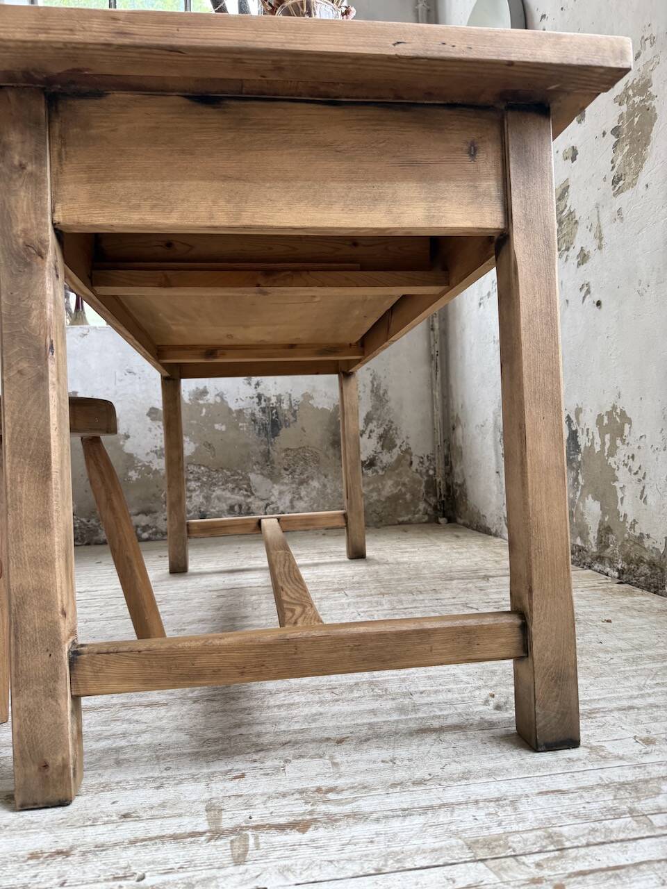 Farm table in pine, 1950s