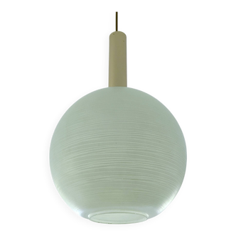 Grande suspension vintage en verre, années 1950