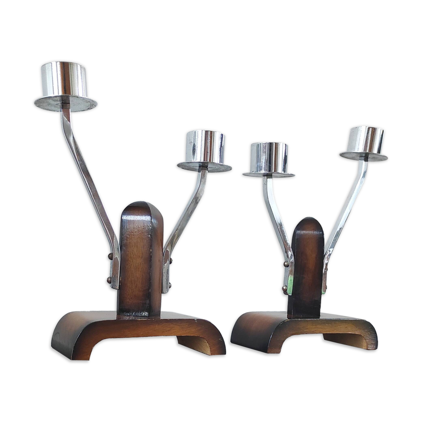Pair of Art Deco candelabra