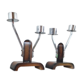 Paire de candélabres art déco