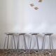 Set of 4 vintage habitat stools