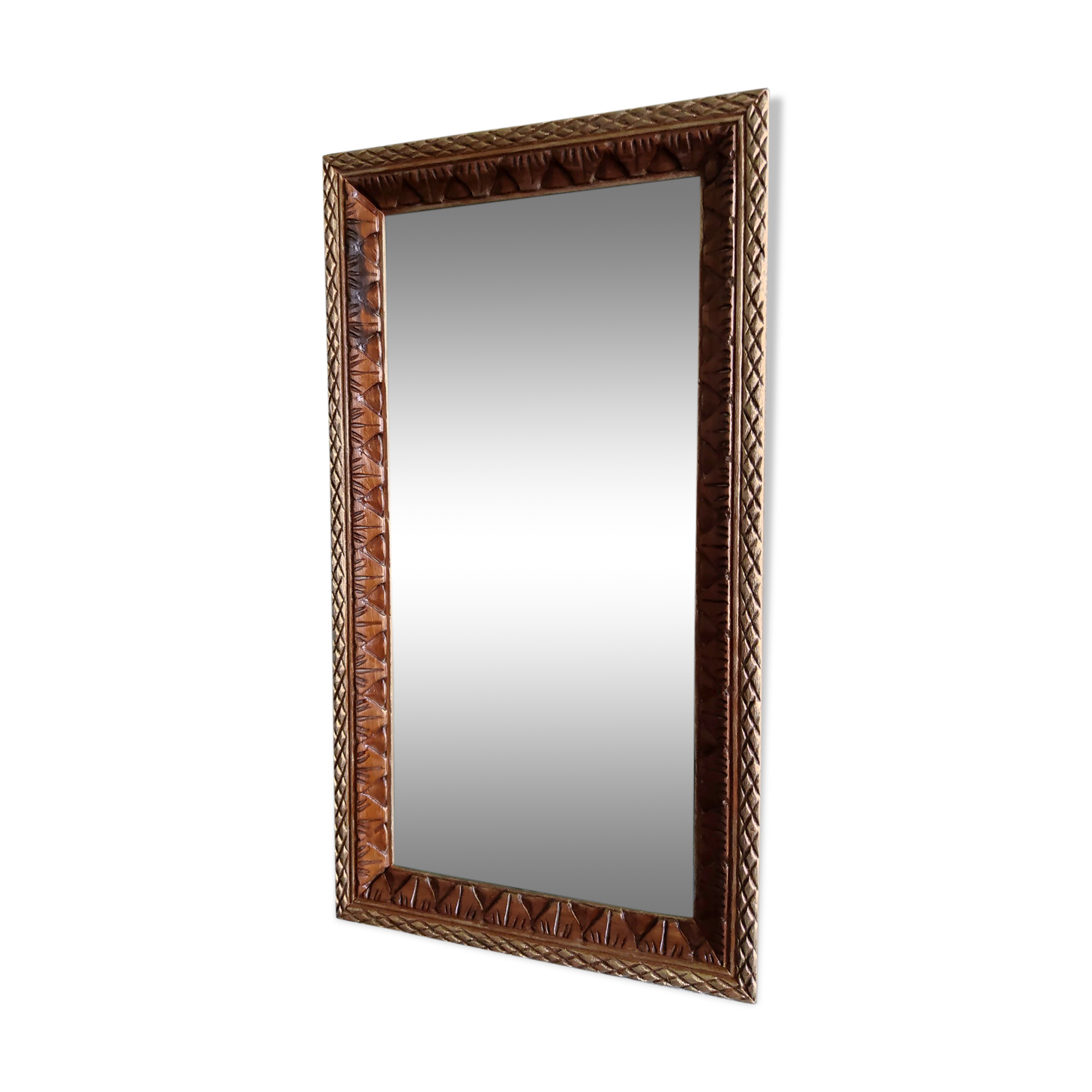 Carved wooden frame