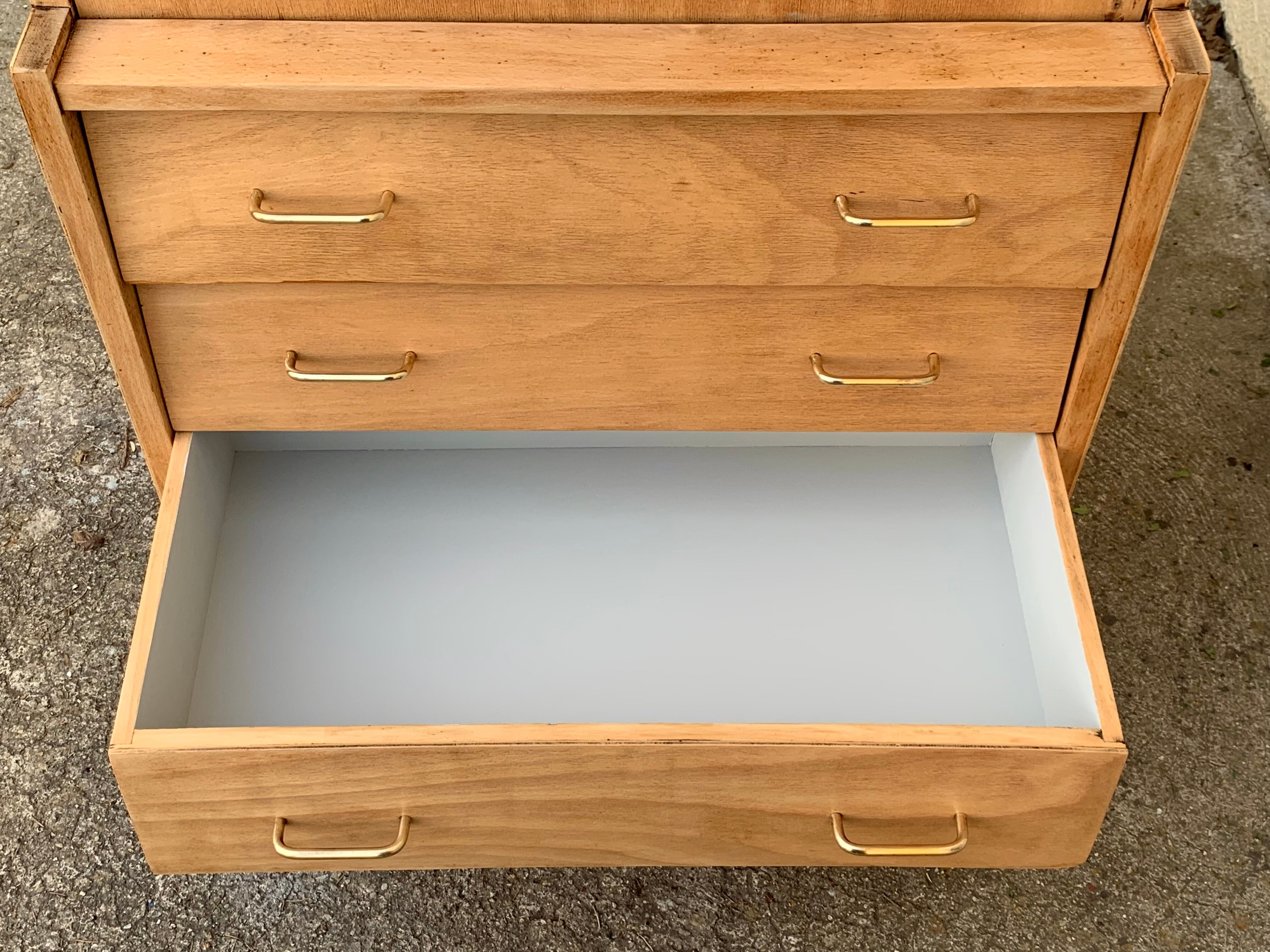 Secretary dresser vintage compass feet 1950