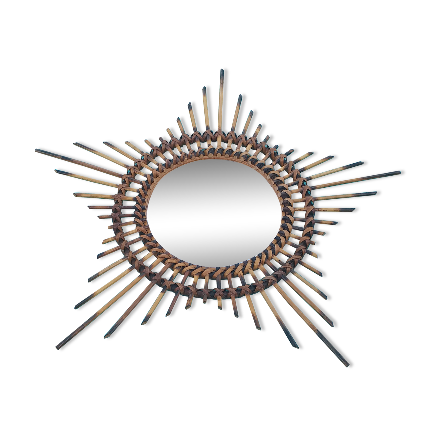 Mirror sun rattan  65cm