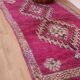 Purple vintage Moroccan Rug 116 x 234 cm, Berber Wool Rug Handmade, Old Rug