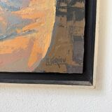 Oil painting of a naked woman