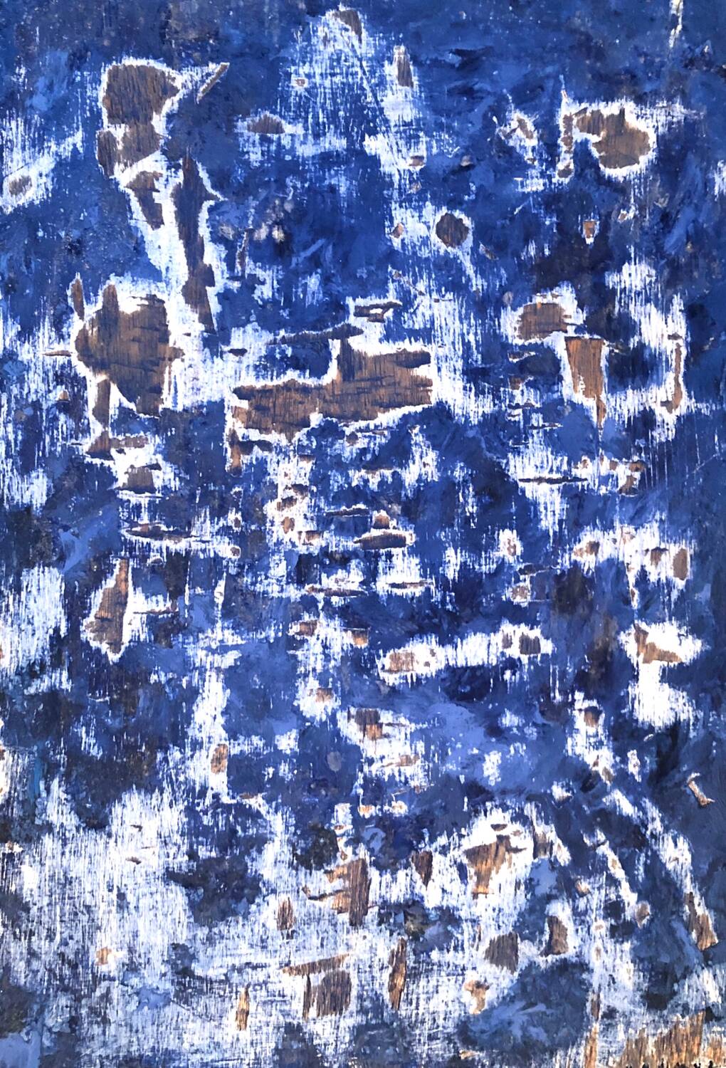 Abstract blue painting