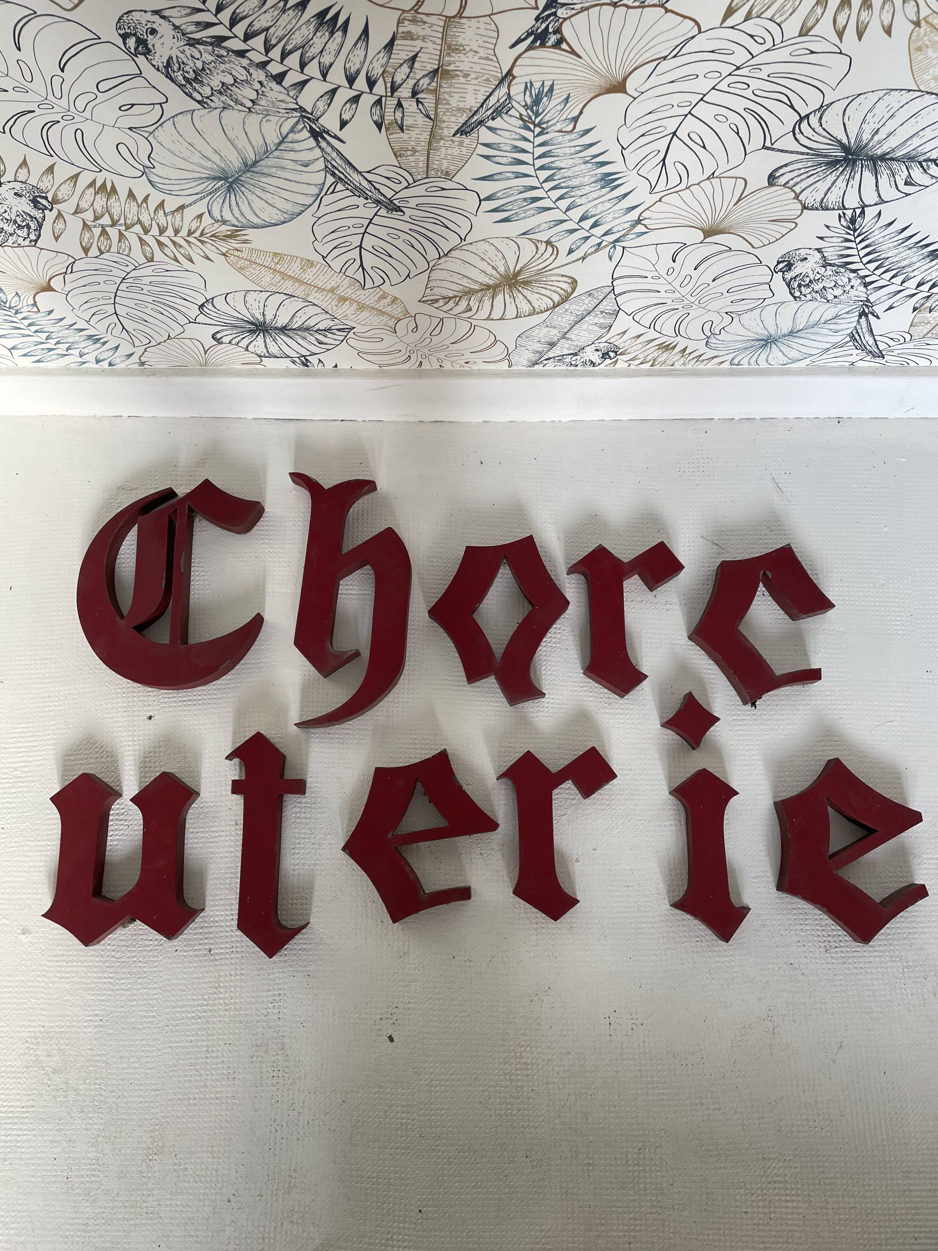 Vintage sign letters