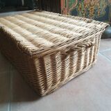 Antique wicker trunk