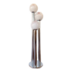 Mazzega chrome and Murano glass floor lamp, 1970s