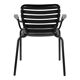 Black aluminium garden chair