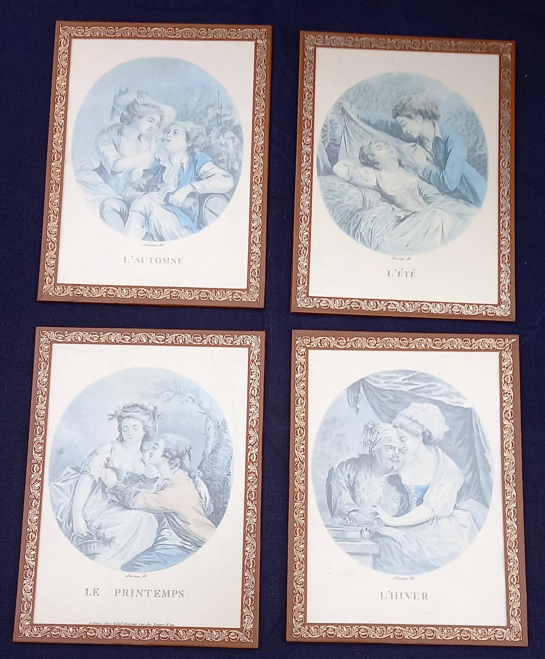 Series Of Lithographs "The Four Seasons" by Lavrince Del