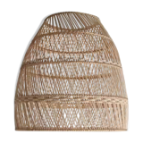 Bell-shaped rattan pendant or lampshade