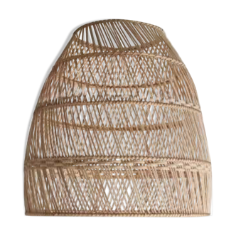 Bell-shaped rattan pendant or lampshade