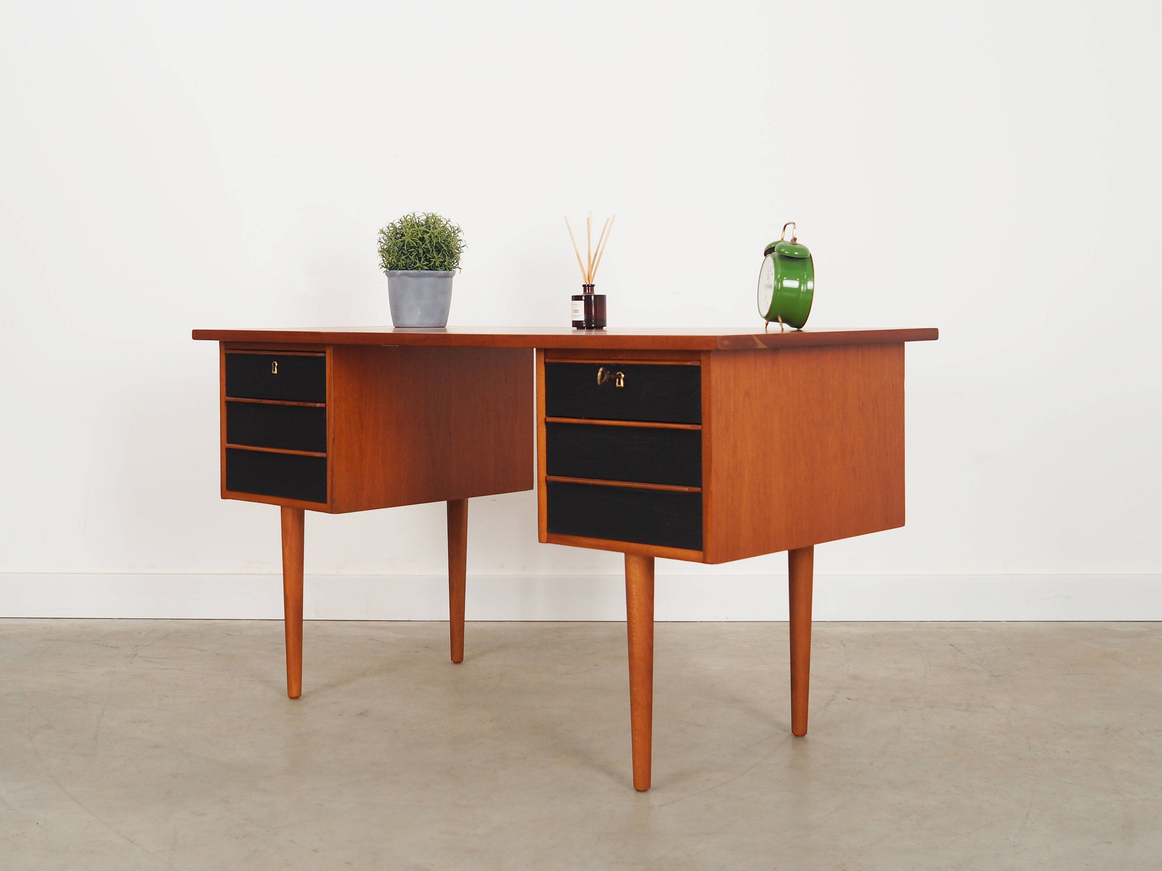 Teak desk, Danish design, 1960s, production: Denmark