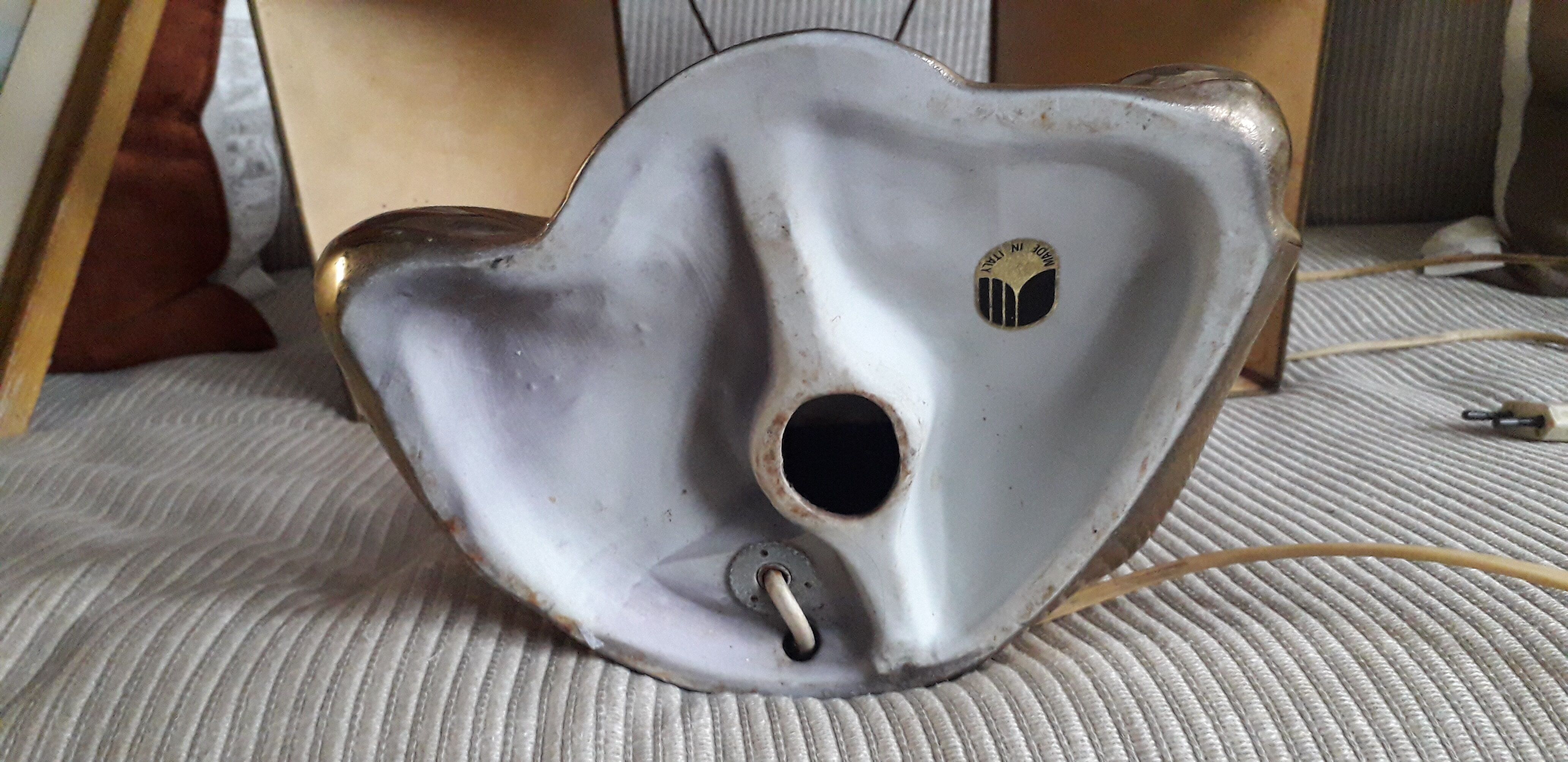 Vintage lamp in Italian ceramic