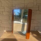Modernist art deco mahogany mirror