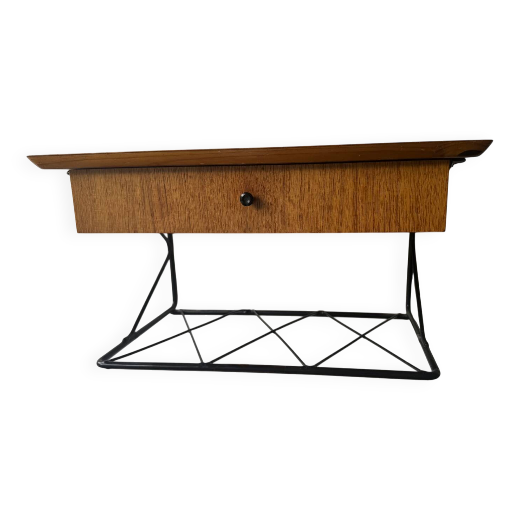 Vintage floating wall shelf in Norwegian teak, 1960s