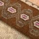 2x6 Turkish Short Brown Handmade Vintage Runner Rug, 64x174Cm