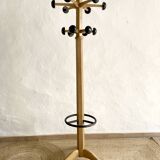 Portemanteau en bois de hêtre Stella, années 1950