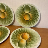 Vintage artichoke plates in majolica
