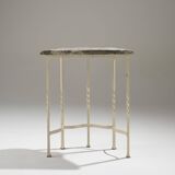 Console table with marble top, 1940s