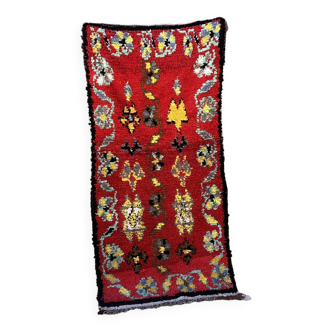 Tapis Marocain rouge - 84 x 177 cm