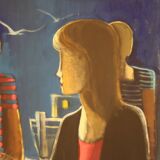 Italian signed painting from 20th century