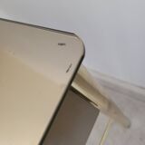 Golden bedside table with mirrored top