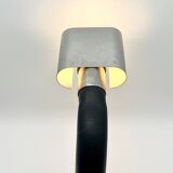 Targetti chrome and black lamp, 1970s. italy