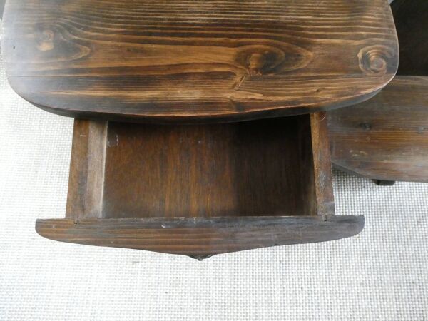 Paire de chevets, art populaire de montagne, vers 1960