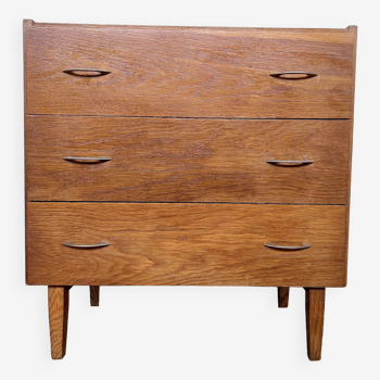 Commode vintage - chêne clair - couleur - rétro - 1950/1960